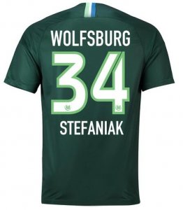 VfL Wolfsburg 2018/19 STEFANIAK 34 Home Shirt Soccer Jersey