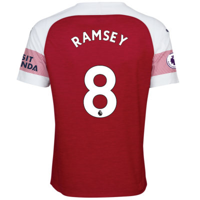 Arsenal 2018/19 Aaron Ramsey 8 Home Shirt Soccer Jersey