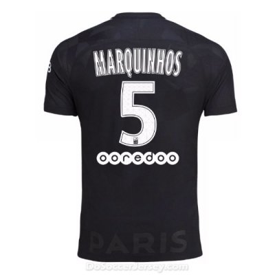 PSG 2017/18 Third Marquinhos #5 Shirt Soccer Jersey