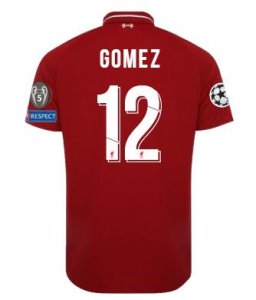 Liverpool 2018/19 Home GOMEZ Shirt UCL Soccer Jersey