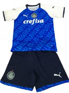 Kids Palmeiras 2019/2020 Blue Soccer Jersey Kits (Shirt+Shorts)