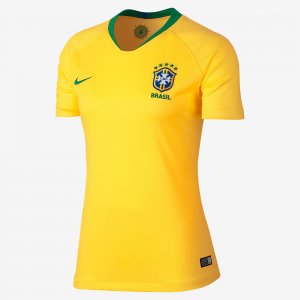 Brazil 2018 World Cup Home Women's Shirt Soccer Jersey