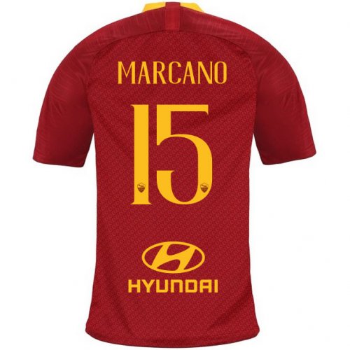 AS Roma 2018/19 MARCANO 15 Home Shirt Soccer Jersey