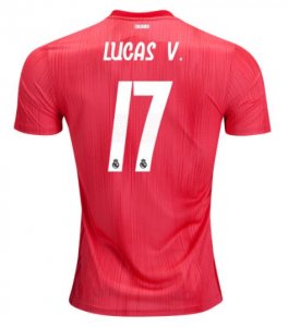 Lucas V. Real Madrid 2018/19 Third Red Shirt Soccer Jersey