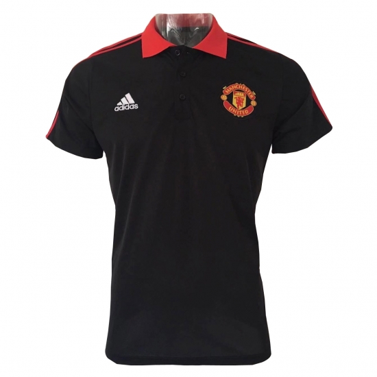 Manchester United Black Red ​2017 Polo Shirt - Click Image to Close