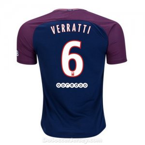 PSG 2017/18 Home Verratti #6 Shirt Soccer Jersey
