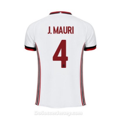 AC Milan 2017/18 Away J.Mauri #4 Shirt Soccer Jersey