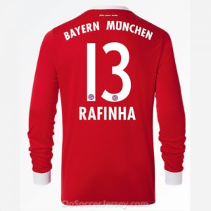 Bayern Munich 2017/18 Home Rafinha #13 Long Sleeved Soccer Shirt