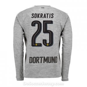 Borussia Dortmund 2017/18 Third Sokratis #25 Long Sleeve Soccer Shirt
