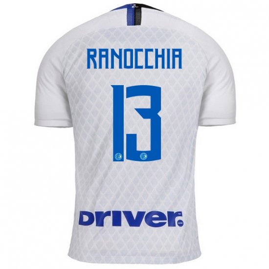 Inter Milan 2018/19 RANOCCHIA 13 Away Shirt Soccer Jersey - Click Image to Close