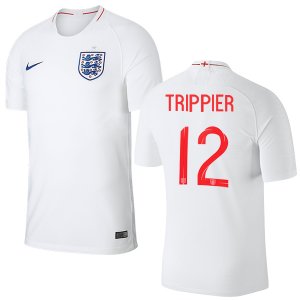 England 2018 FIFA World Cup KIERAN TRIPPIER 12 Home Shirt Soccer Jersey