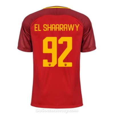AS ROMA 2017/18 Home EL SHAARAWY #92 Shirt Soccer Jersey
