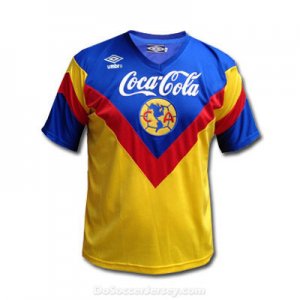Club America 93-94 Home Yellow Retro Shirt Soccer Jersey