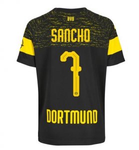 Borussia Dortmund 2018/19 Sancho 7 Away Shirt Soccer Jersey