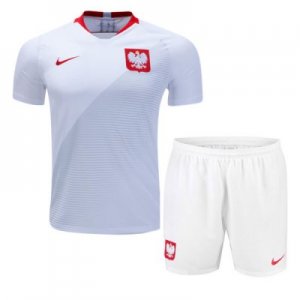 Poland 2018 World Cup Home Soccer Jersey Kits (Shirt+Shorts)