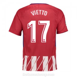 Atlético de Madrid 2017/18 Home Vietto #17 Shirt Soccer Jersey