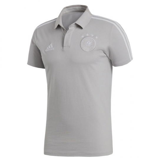 Germany 2018 World Cup Grey Polo Shirt - Click Image to Close