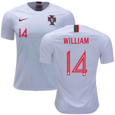 Portugal 2018 World Cup WILLIAM CARVALHO 14 Away Shirt Soccer Jersey