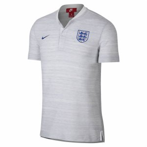 England 2018 World Cup White Round Neck Polo Shirts