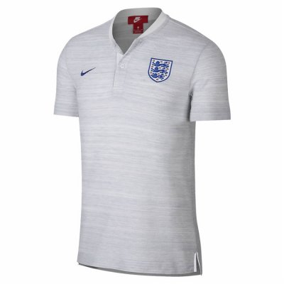 England 2018 World Cup White Round Neck Polo Shirts