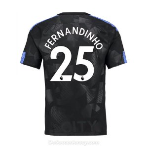 Manchester City 2017/18 Third Fernandinho #25 Shirt Soccer Jersey