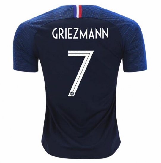 France 2018 World Cup Home Antoine Griezmann 7 Shirt Soccer Jersey - Click Image to Close