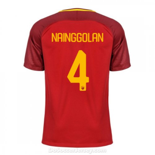 AS ROMA 2017/18 Home NAINGGOLAN #4 Shirt Soccer Jersey