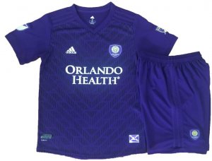 Orlando City 2019/2020 Home Kids Soccer Jersey Kit Children Shirt + Shorts