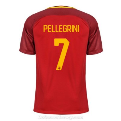 AS ROMA 2017/18 Home PELLEGRINI #7 Shirt Soccer Jersey