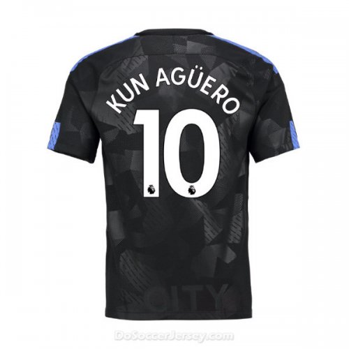 Manchester City 2017/18 Third Kun Aguero #10 Shirt Soccer Jersey