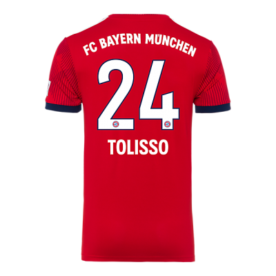 Bayern Munich 2018/19 Home 24 Tolisso Shirt Soccer Jersey