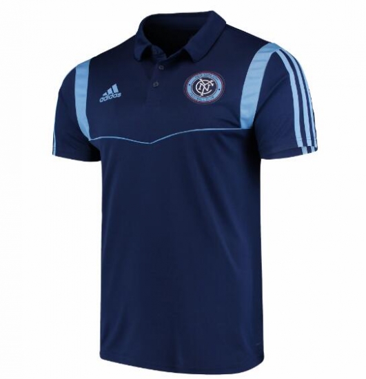 New York City FC 2019/2020 Royal Blue Polo Shirt - Click Image to Close