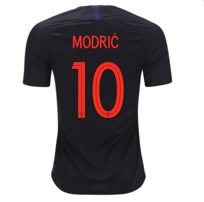 Croatia 2018 World Cup Away Luka Modric Shirt Soccer Jersey