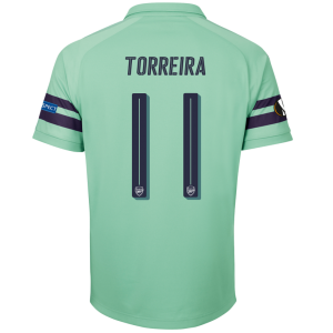 Arsenal 2018/19 Lucas Torreira 11 UEFA Europa Third Shirt Soccer Jersey