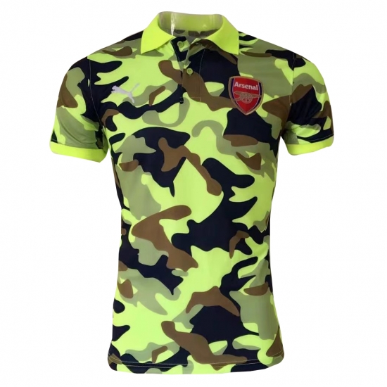 Arsenal Camouflage Green 2017 Polo Shirt - Click Image to Close