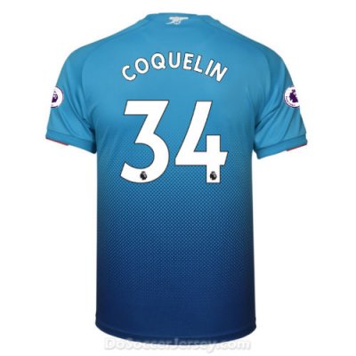 Arsenal 2017/18 Away COQUELIN #34 Shirt Soccer Jersey