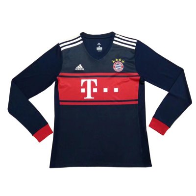 Bayern Munich 2017/18 Away Long Sleeved Shirt Soccer Jersey