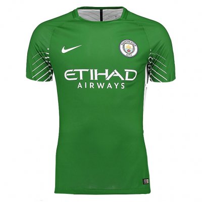 Manchester City 2017/18 Green Goalkeeper Shirt Soccer Jersey
