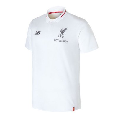 Liverpool 2018 White Polo Shirt