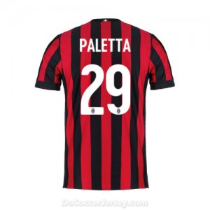 AC Milan 2017/18 Home Paletta #29 Shirt Soccer Jersey
