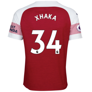 Arsenal 2018/19 Granit Xhaka 34 Home Shirt Soccer Jersey