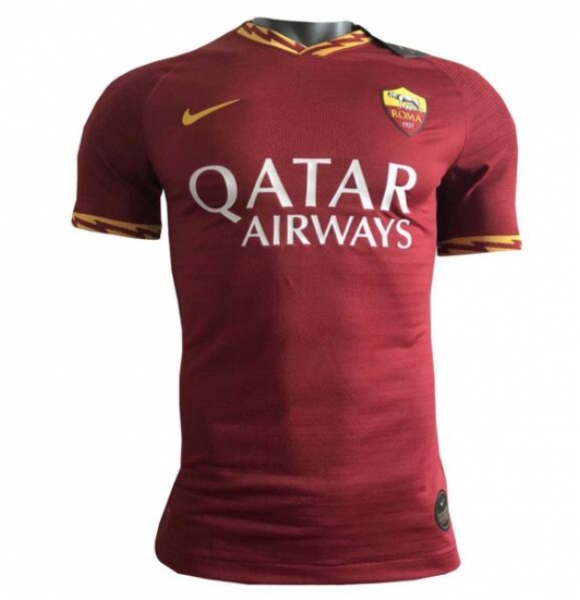 AS Roma 2019/2020 Home Shirt Soccer Jersey Match Version - Click Image to Close