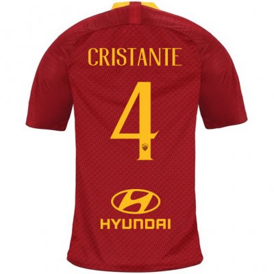 AS Roma 2018/19 CRISTANTE 4 Home Shirt Soccer Jersey