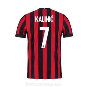 AC Milan 2017/18 Home Kalinic #7 Shirt Soccer Jersey