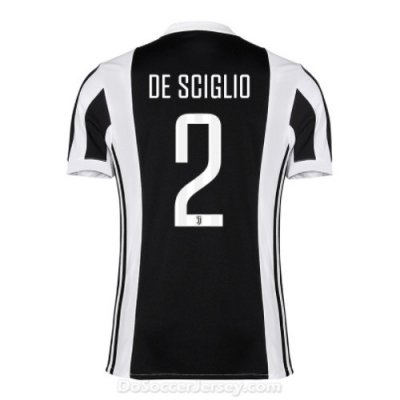 Juventus 2017/18 Home DE SCIGLIO #2 Shirt Soccer Jersey