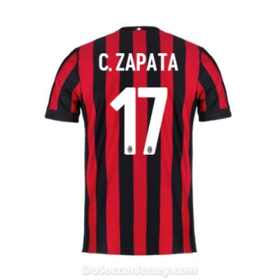 AC Milan 2017/18 Home Zapata #17 Shirt Soccer Jersey
