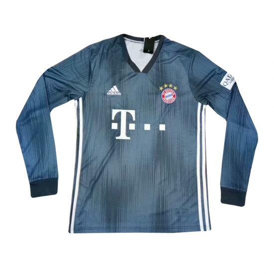 Bayern Munich 2018/19 Third Long Sleeve Shirt Soccer Jersey - Click Image to Close