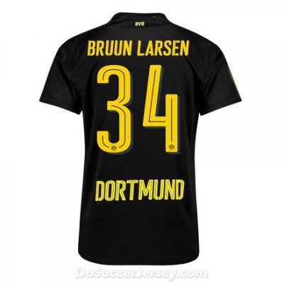 Borussia Dortmund 2017/18 Away Bruun Larsen #34 Shirt Soccer Jersey