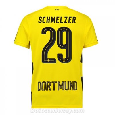 Borussia Dortmund 2017/18 Home Schmelzer #29 Shirt Soccer Jersey
