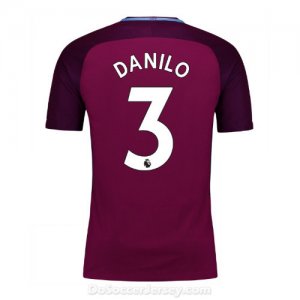 Manchester City 2017/18 Away Danilo #3 Shirt Soccer Jersey